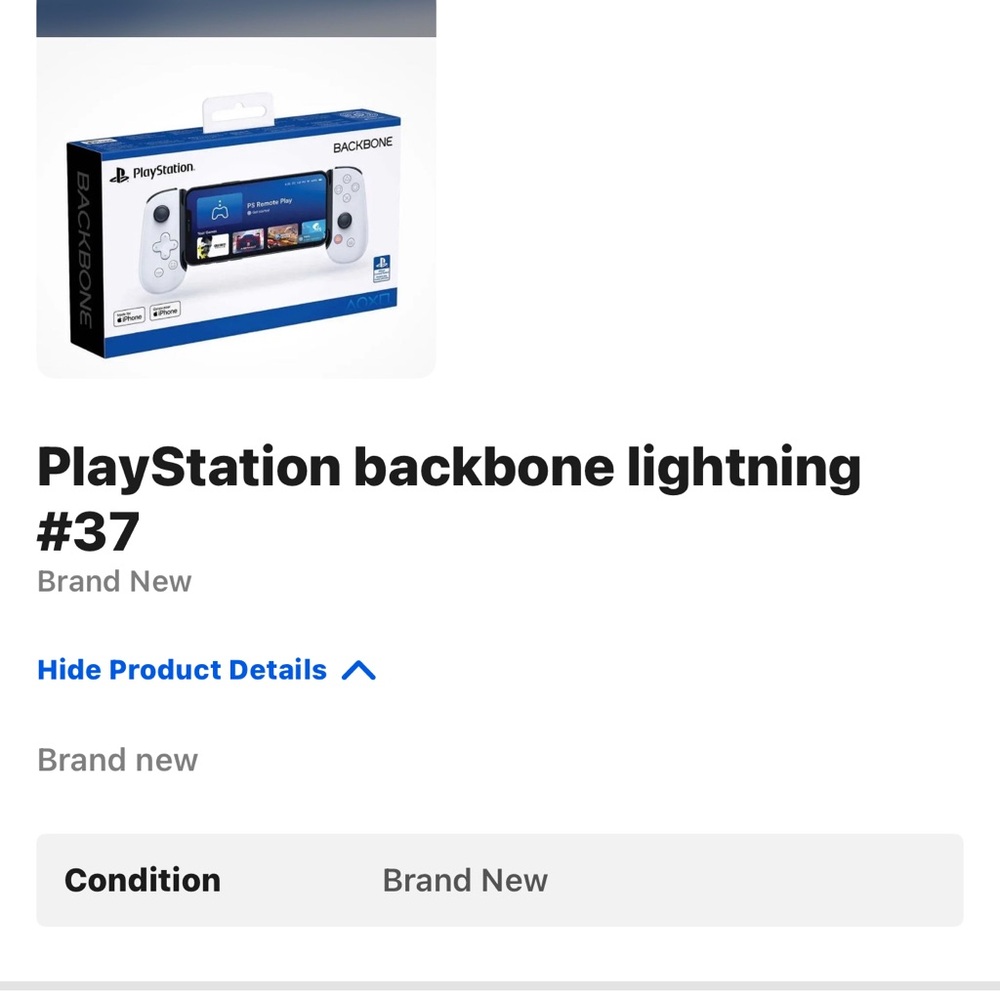 Sony PlayStation Backbone Lightning - Silver
